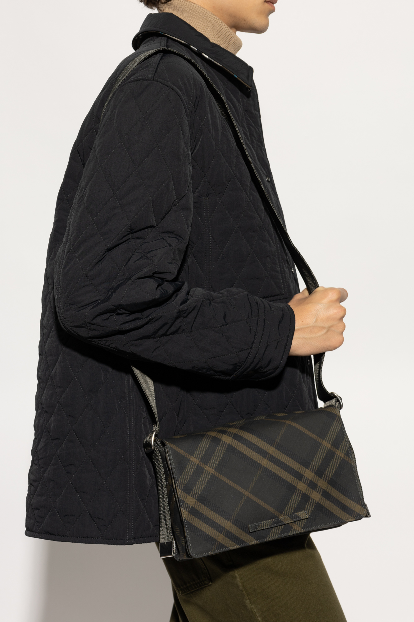 BURBERRY トレンチ チェック クロスホティ ハック 8099303 C1423 Black Shoulder bag Burberry - Vitkac Italy